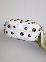 Dani Feris - White Stud Bag