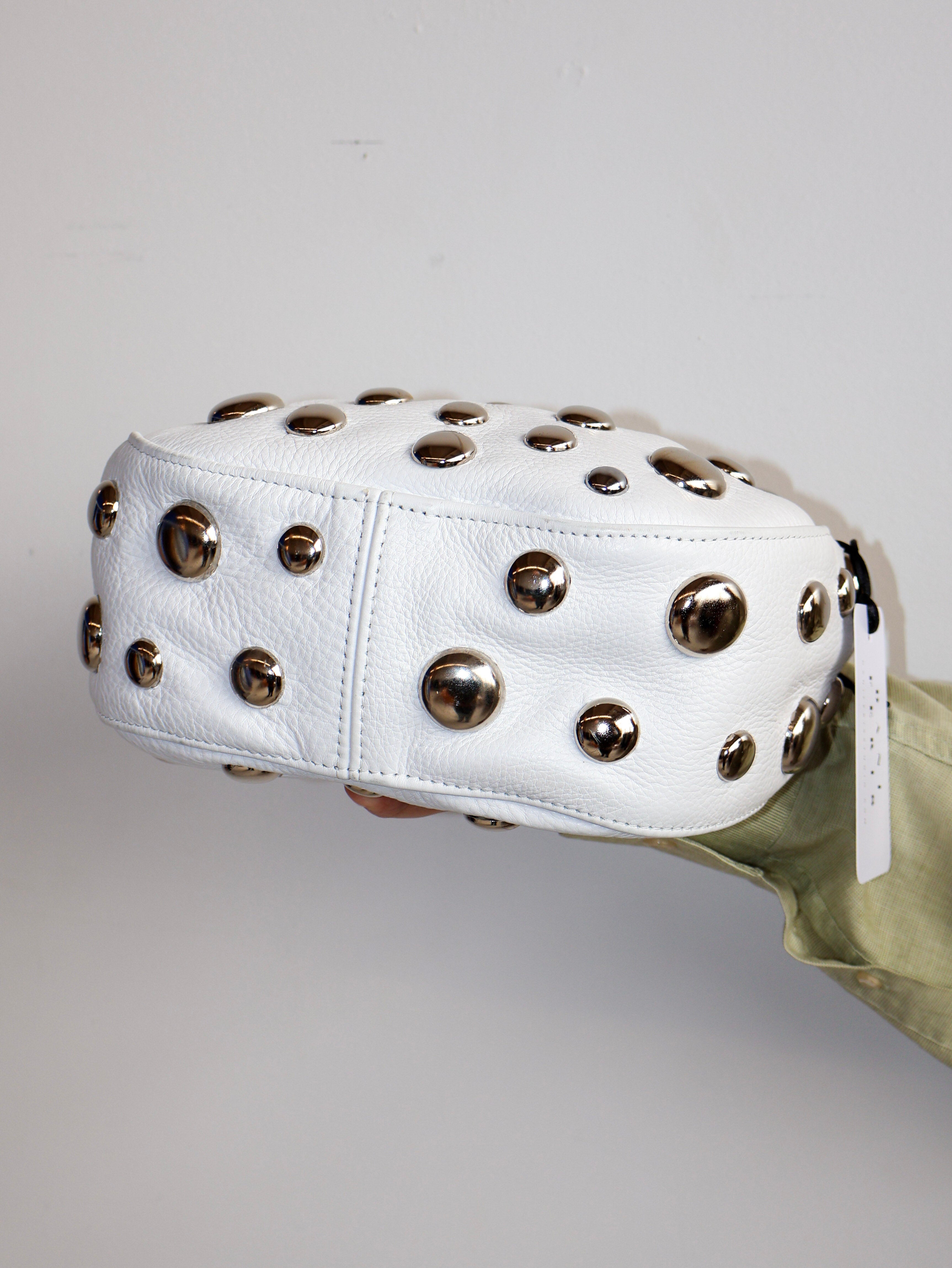 Dani Feris - White Stud Bag