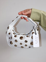 Dani Feris - White Stud Bag