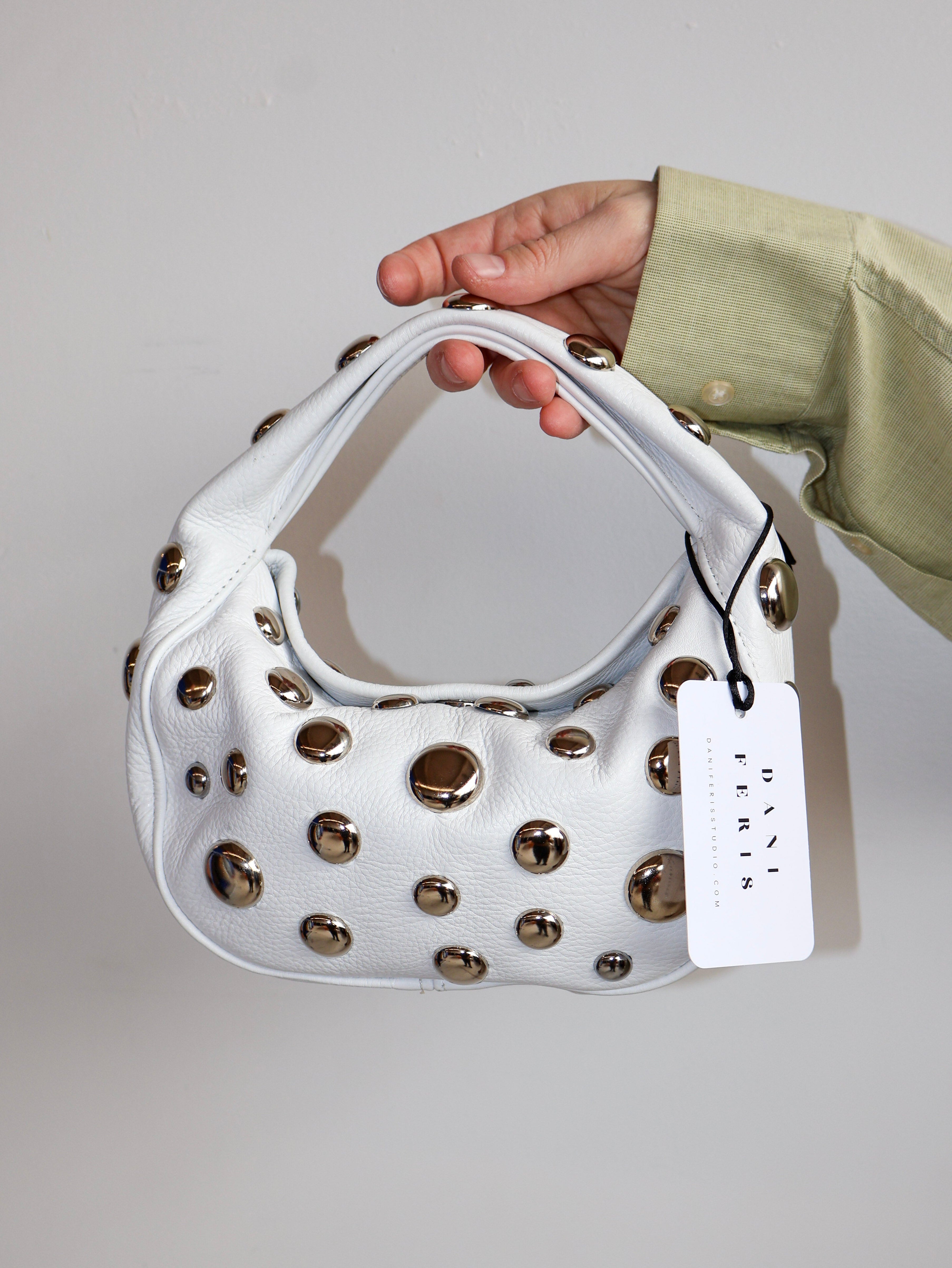 Dani Feris - White Stud Bag