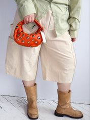 Dani Feris - Orange Stud Bag