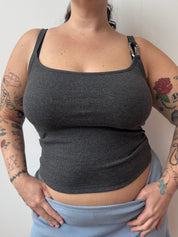 Coco Clem - Carabiner Tank in Slate (L-5X)