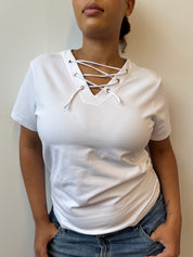 ABL ESTUDIO - Eyelet Tee (L-3X)