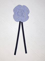 Grandpa's Shirts - Blue Striped Brooch