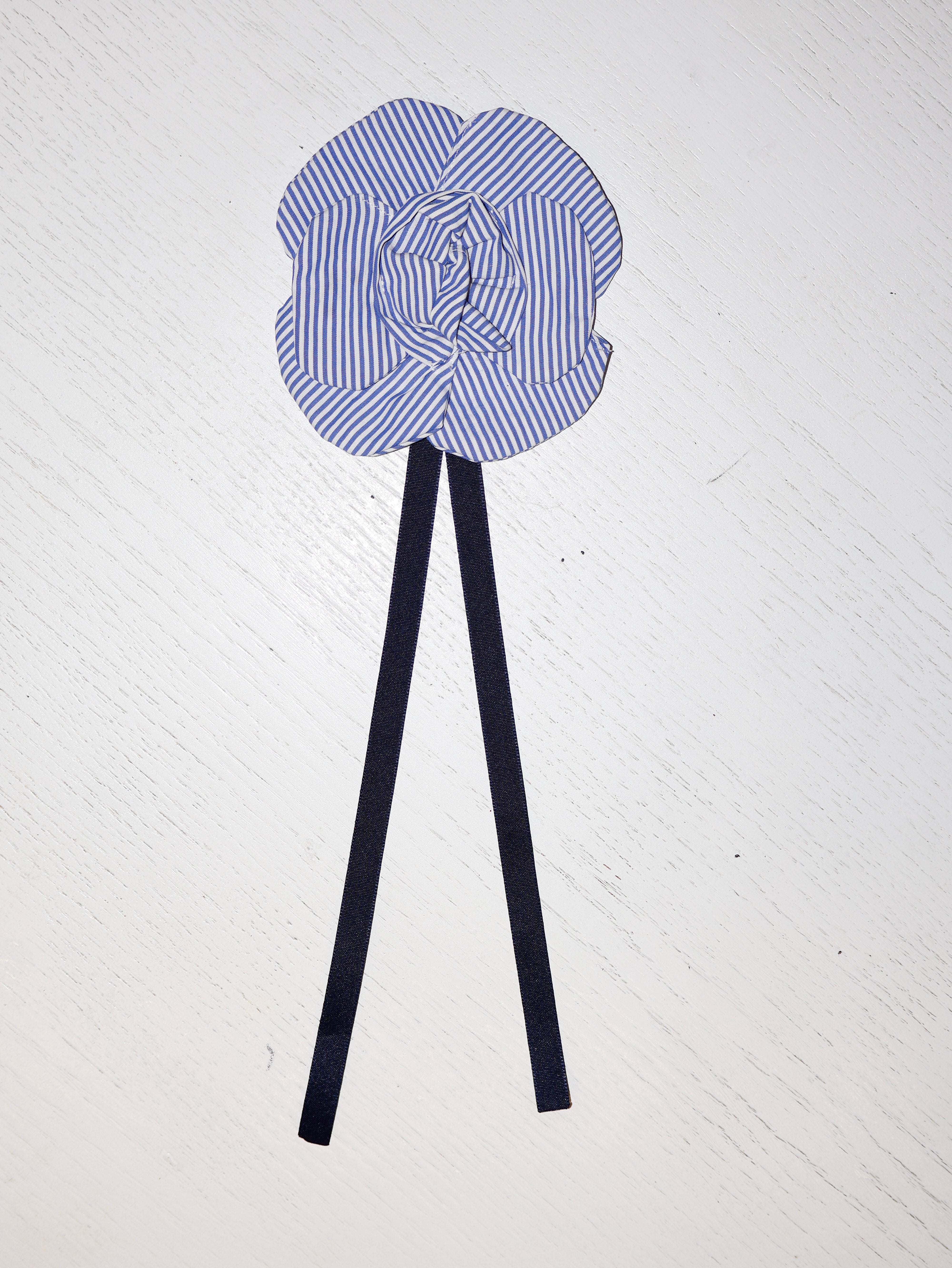 Grandpa's Shirts - Blue Striped Brooch