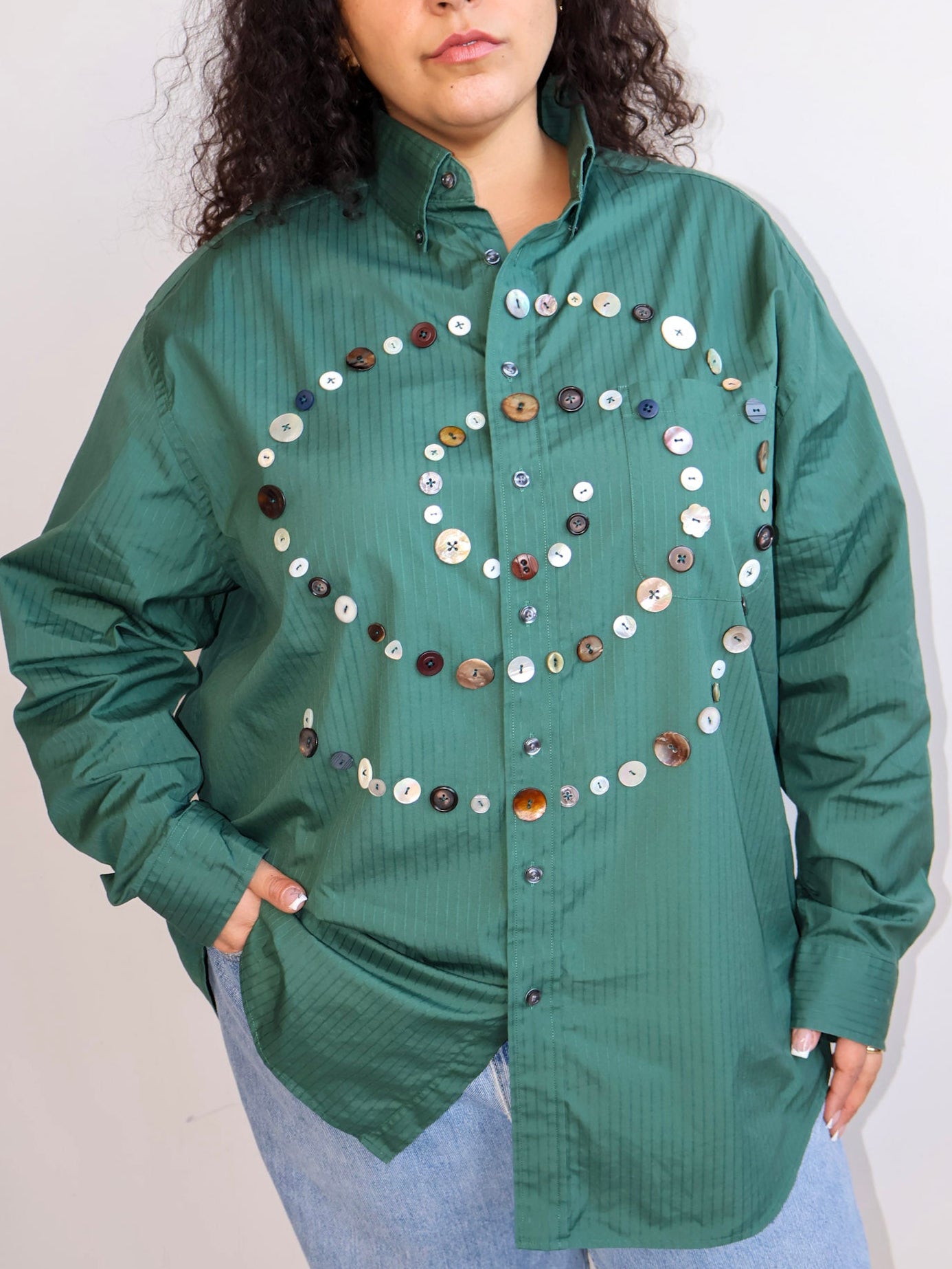 Maya x BRZ - Green Spiral Shirt (2X)