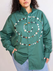 Maya x BRZ - Green Spiral Shirt (2X)