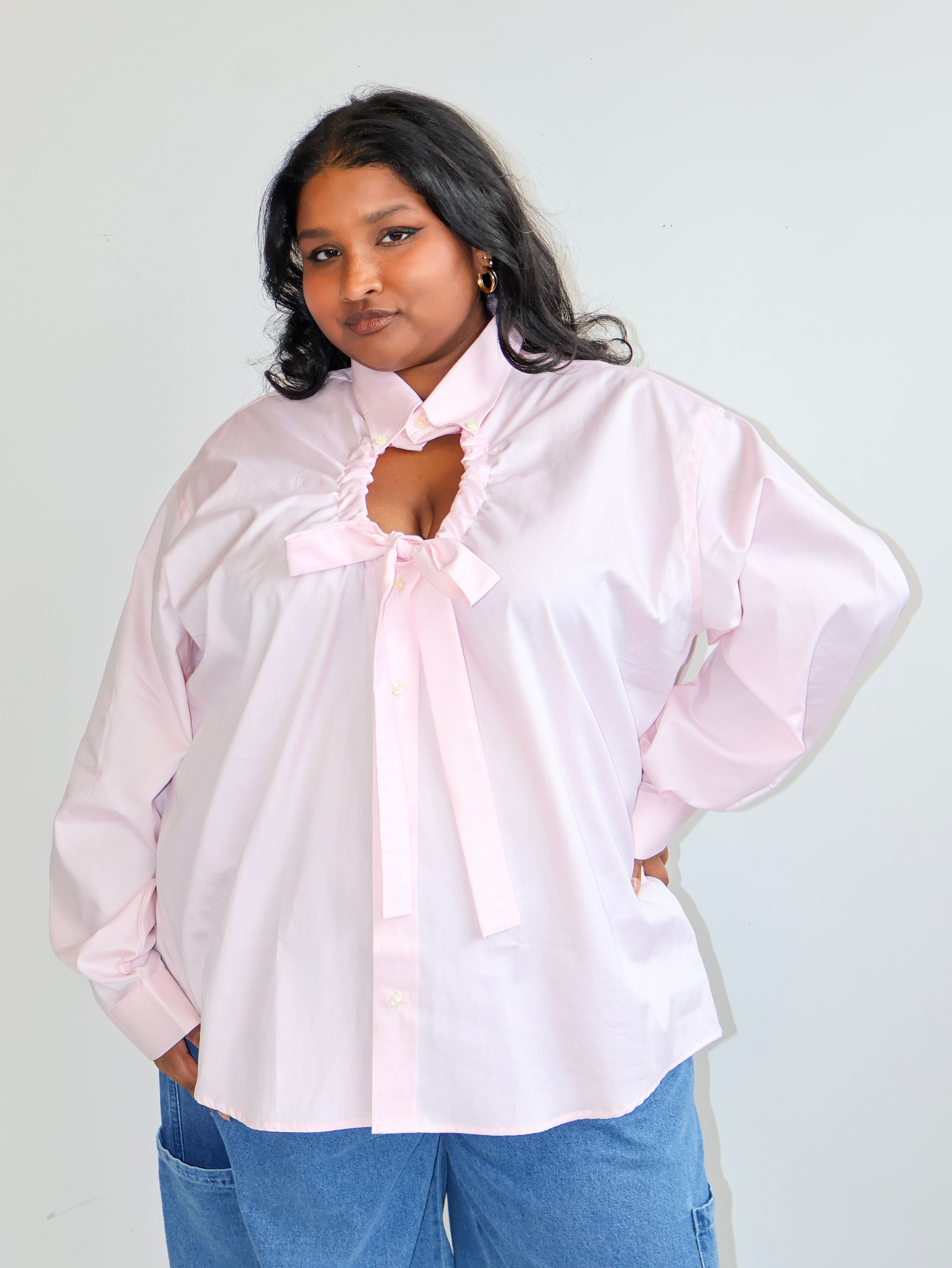 Estudio 1999 x BRZ - Baby Pink Camisa Ventana (3X)