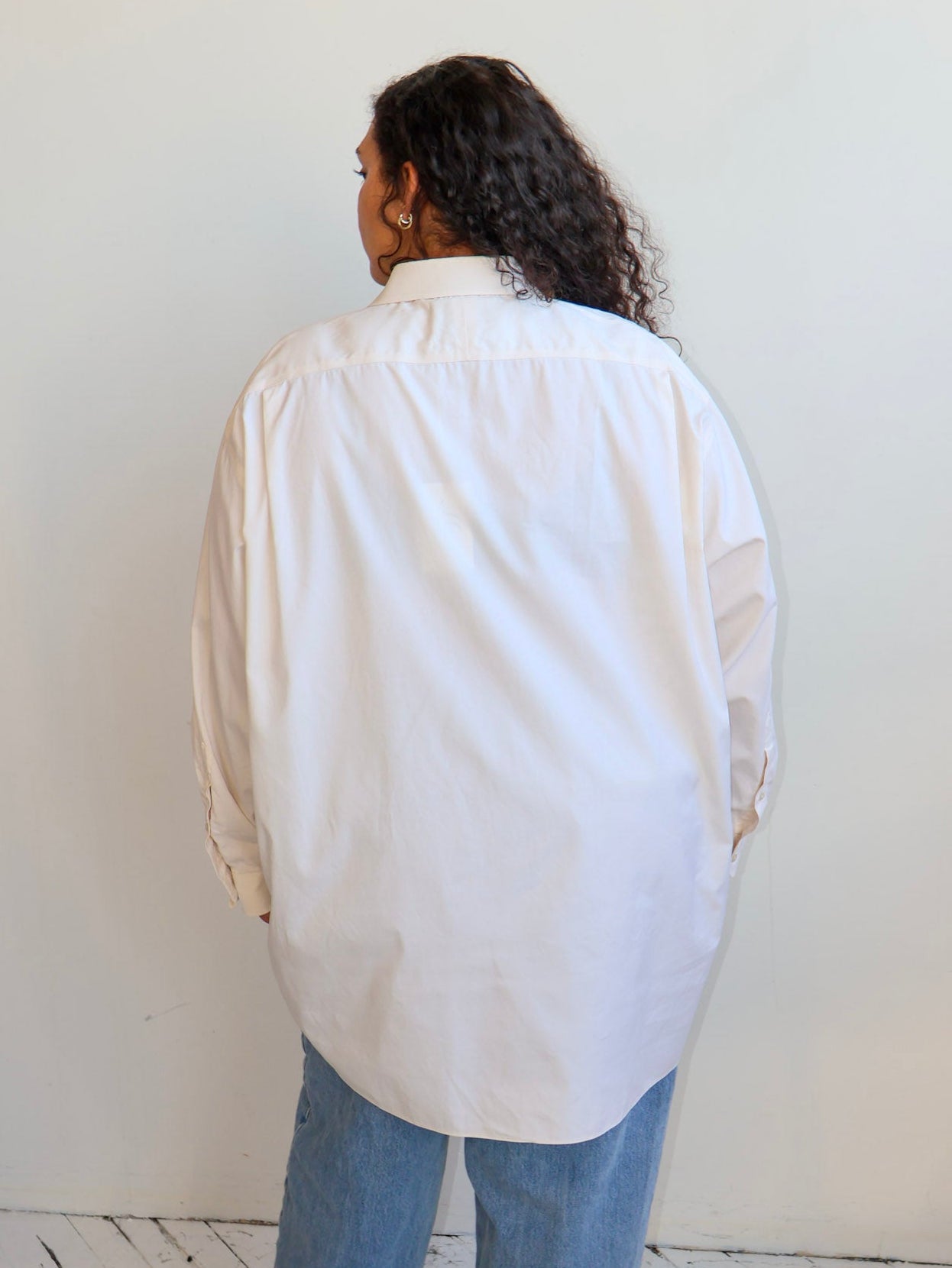 Maya x BRZ - Off White Spiral Shirt (3X/4X)