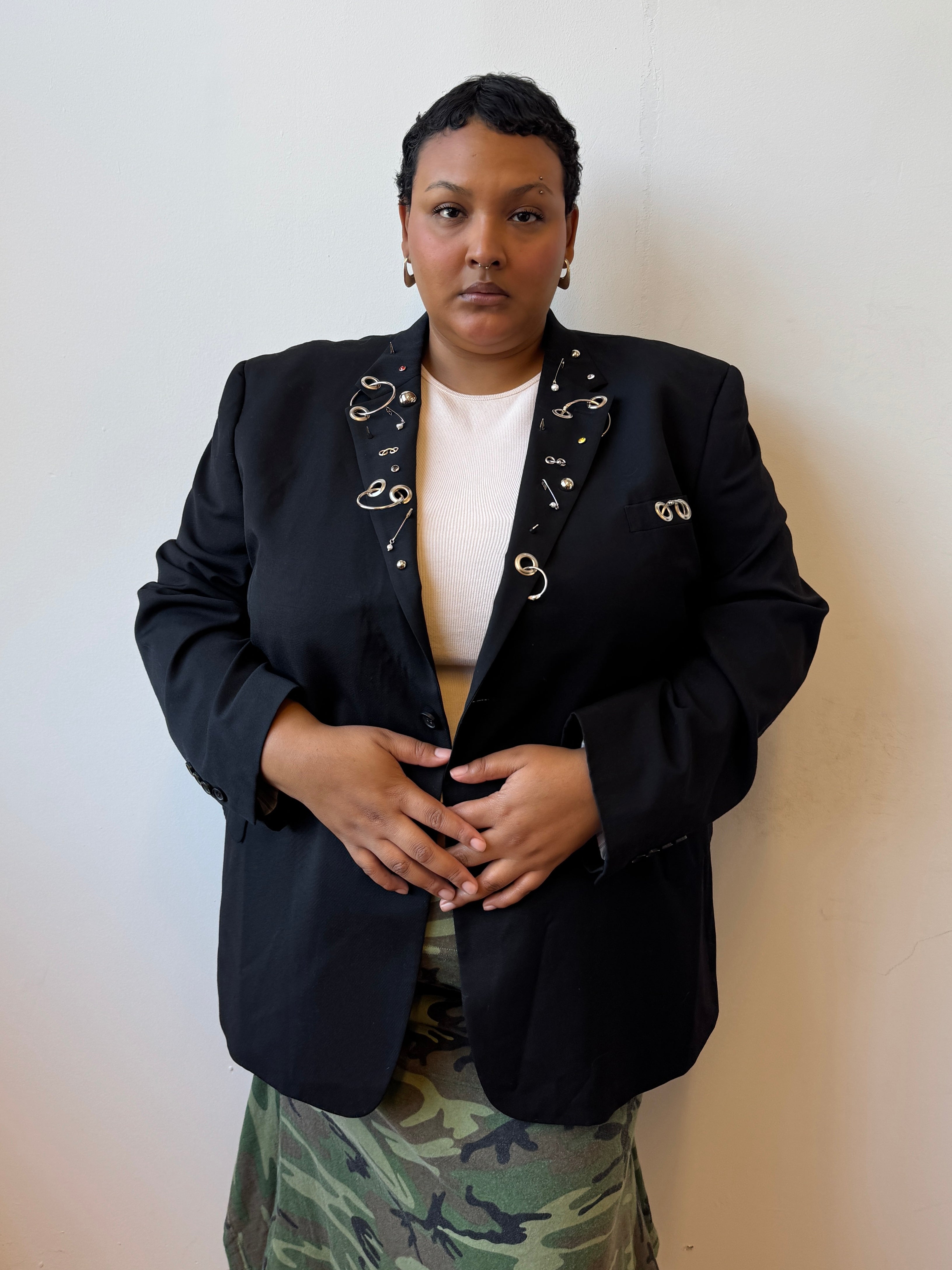 Shop Journal x BRZ - Black Embellished Blazer (3X)