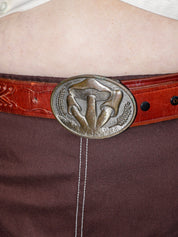 Lazy Sundays Home - Leather Mushroom Belt (48-55”)