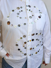 Maya x BRZ - White Double Spiral Shirt (XL/1X)