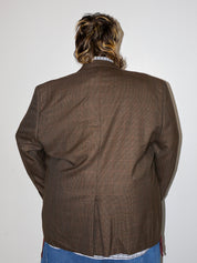 Shop Journal x BRZ - Brown Embellished Blazer (2X)