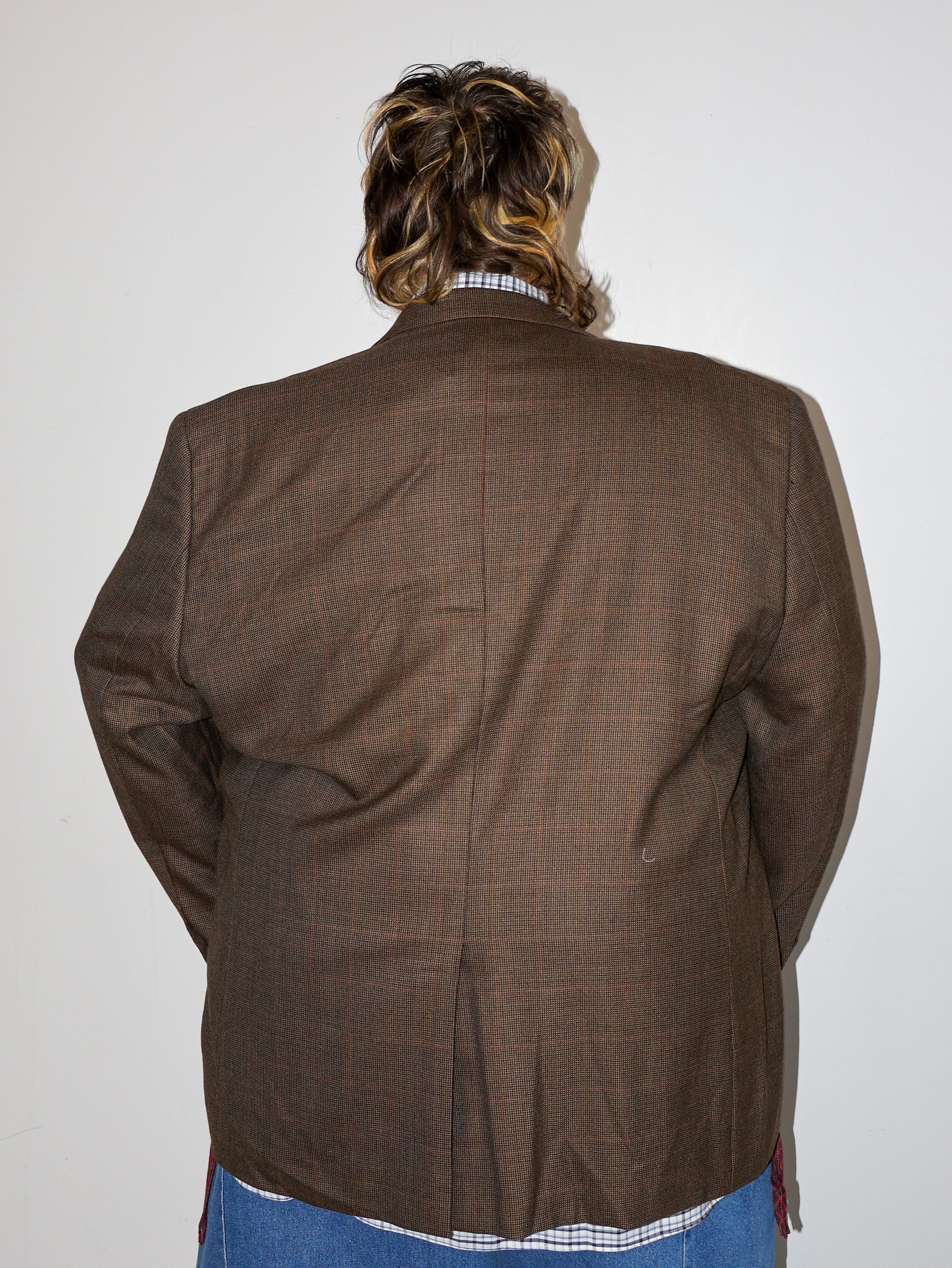 Shop Journal x BRZ - Brown Embellished Blazer (2X)