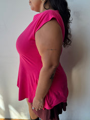Gina Corrieri - 180 Top - Hot Pink (XL/1X)