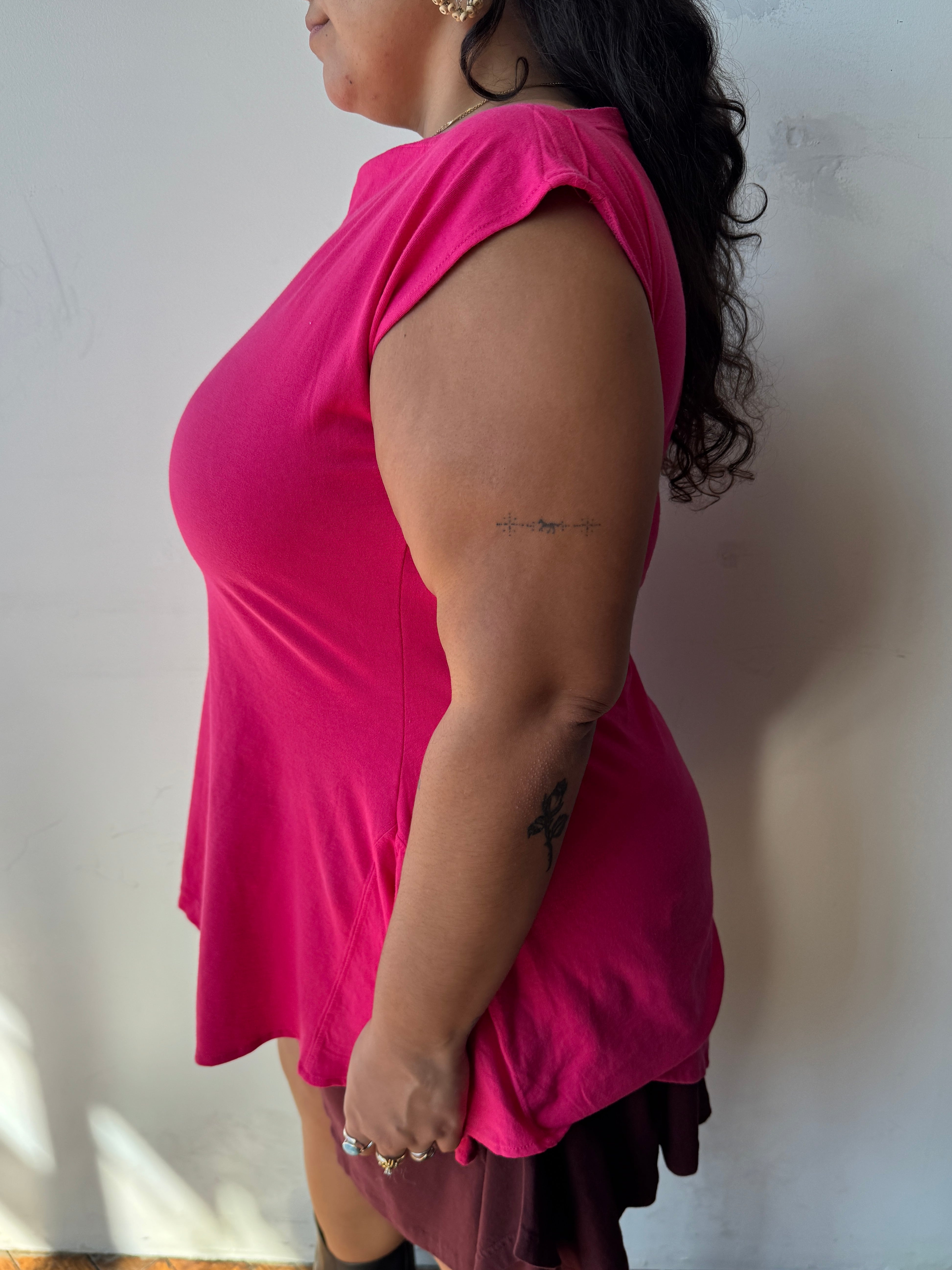 Gina Corrieri - 180 Top - Hot Pink (XL/1X)