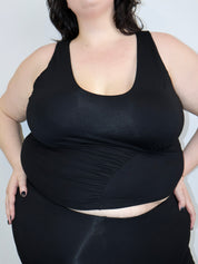 Aline - Aisha Asymmetric Ruched Tank Top (1X-4X)