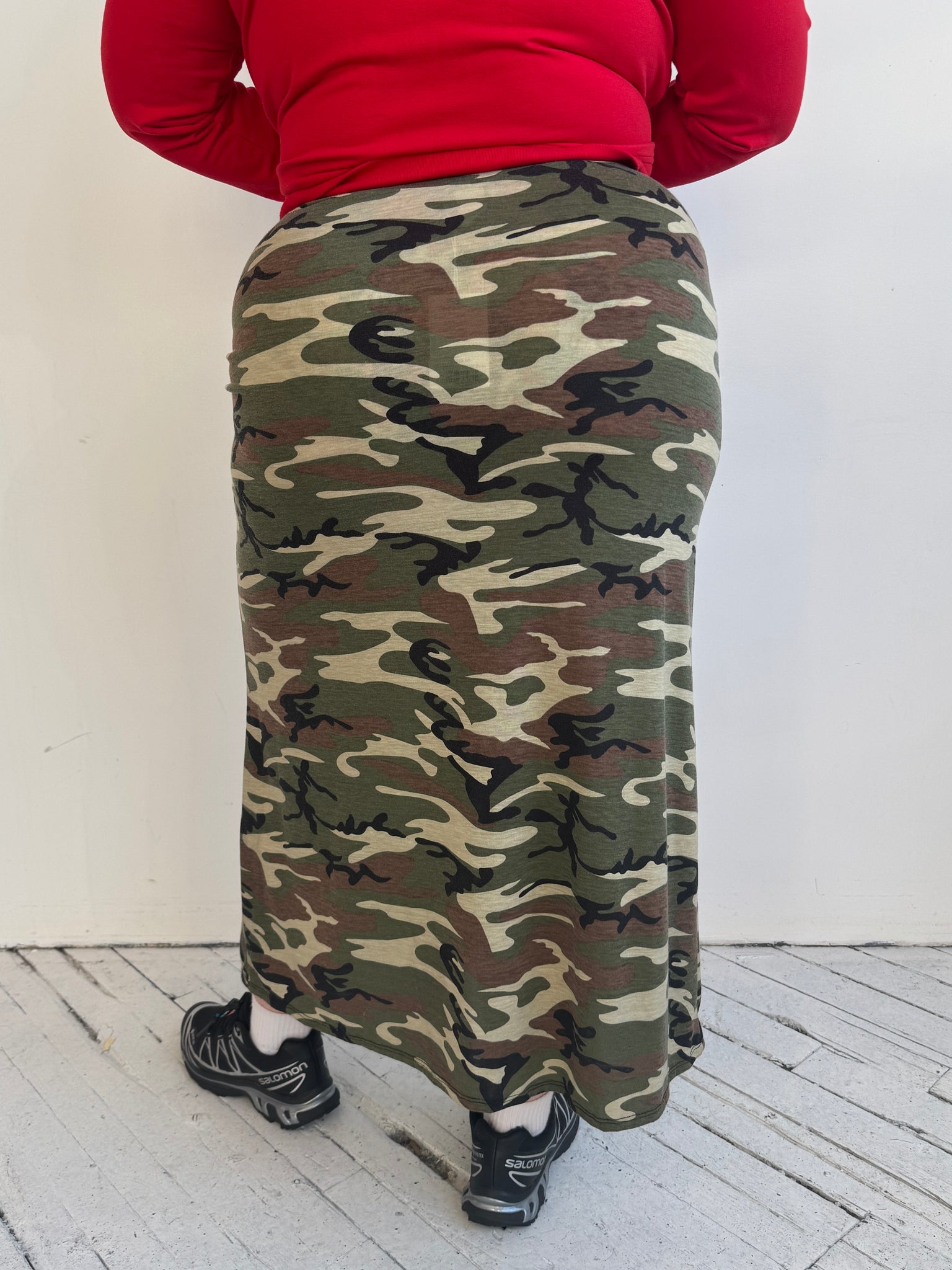 Vintage - Camo Maxi Skirt (XL-2X)