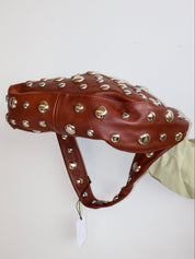 Dani Feris - Large Brown Stud Bag