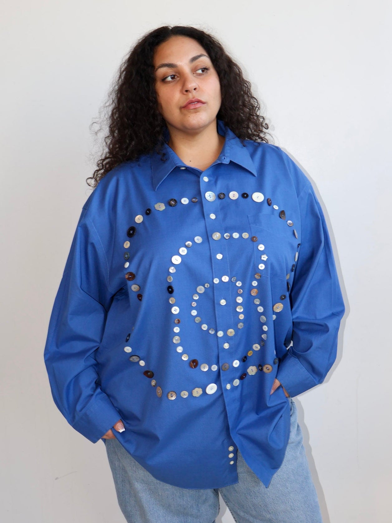 Maya x BRZ - Blue Spiral Shirt (3X)