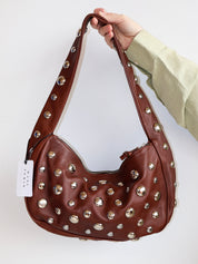 Dani Feris - Large Brown Stud Bag