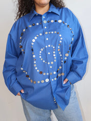 Maya x BRZ - Blue Spiral Shirt (3X)