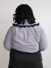 Grandpa's Shirts - Striped Lace Top (2X)