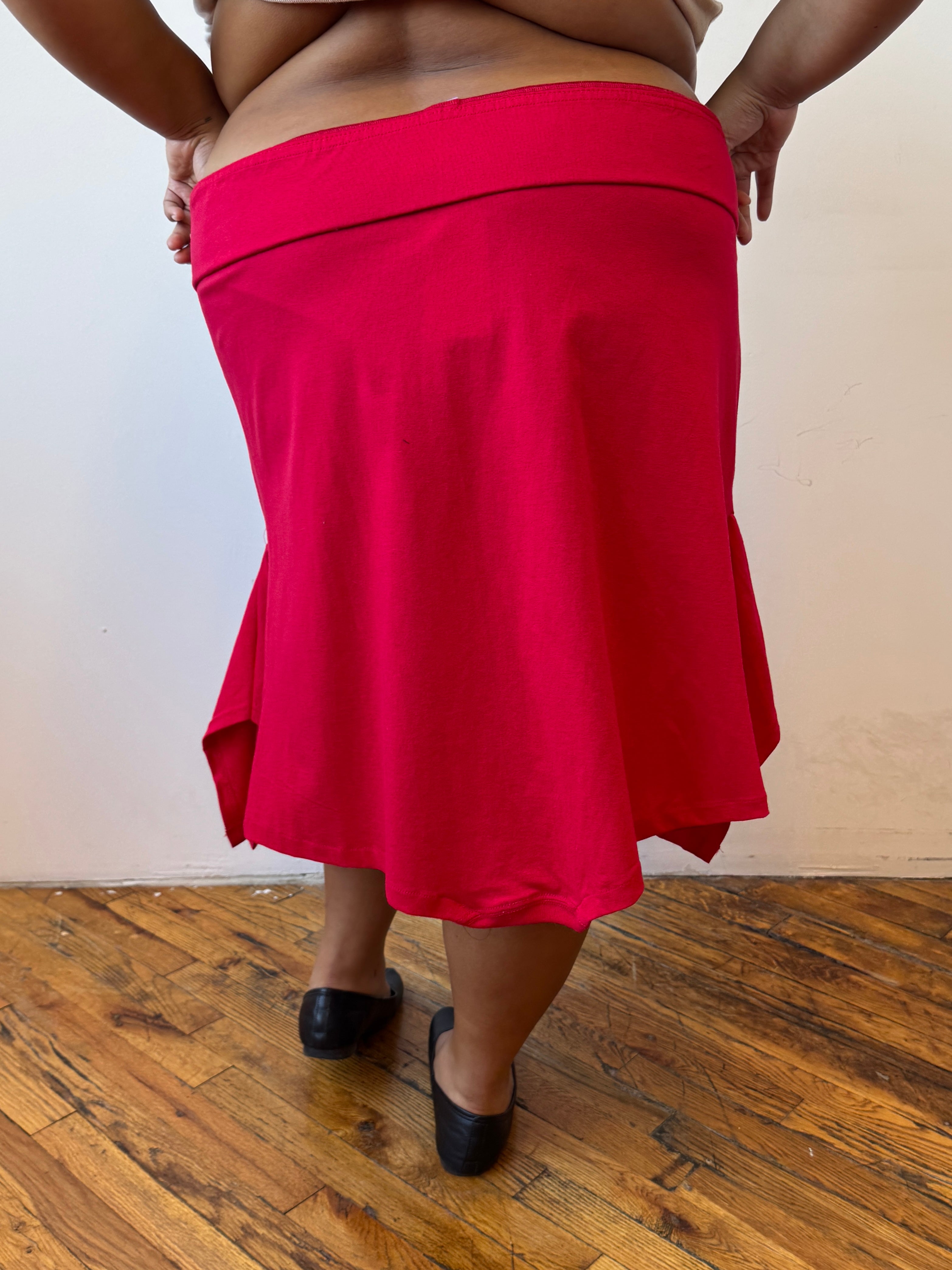 Gina Correri - Red Midi Skirt (3X/4X)