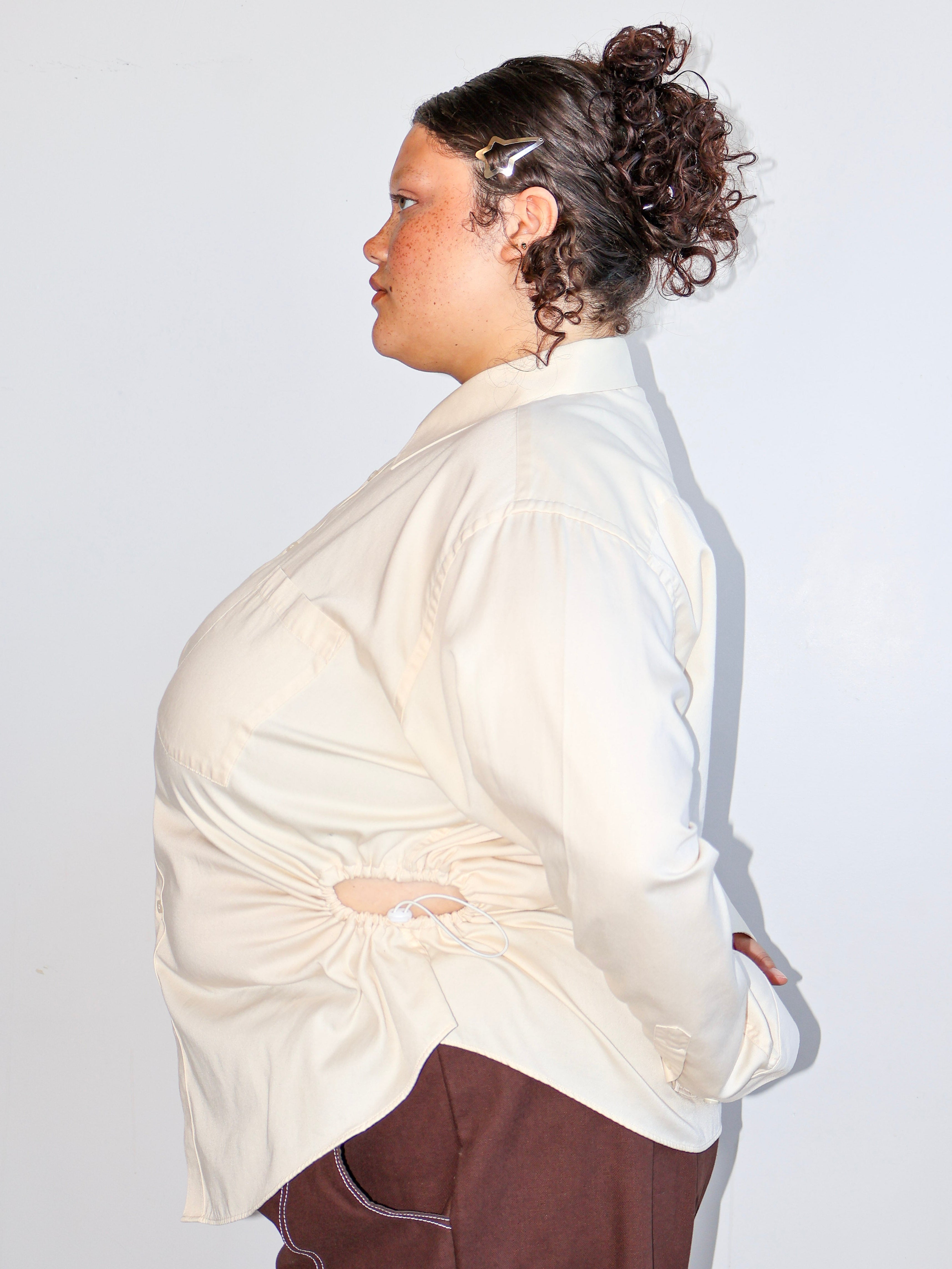 Nena Hansen - Cream Bungee Shirt (3X)