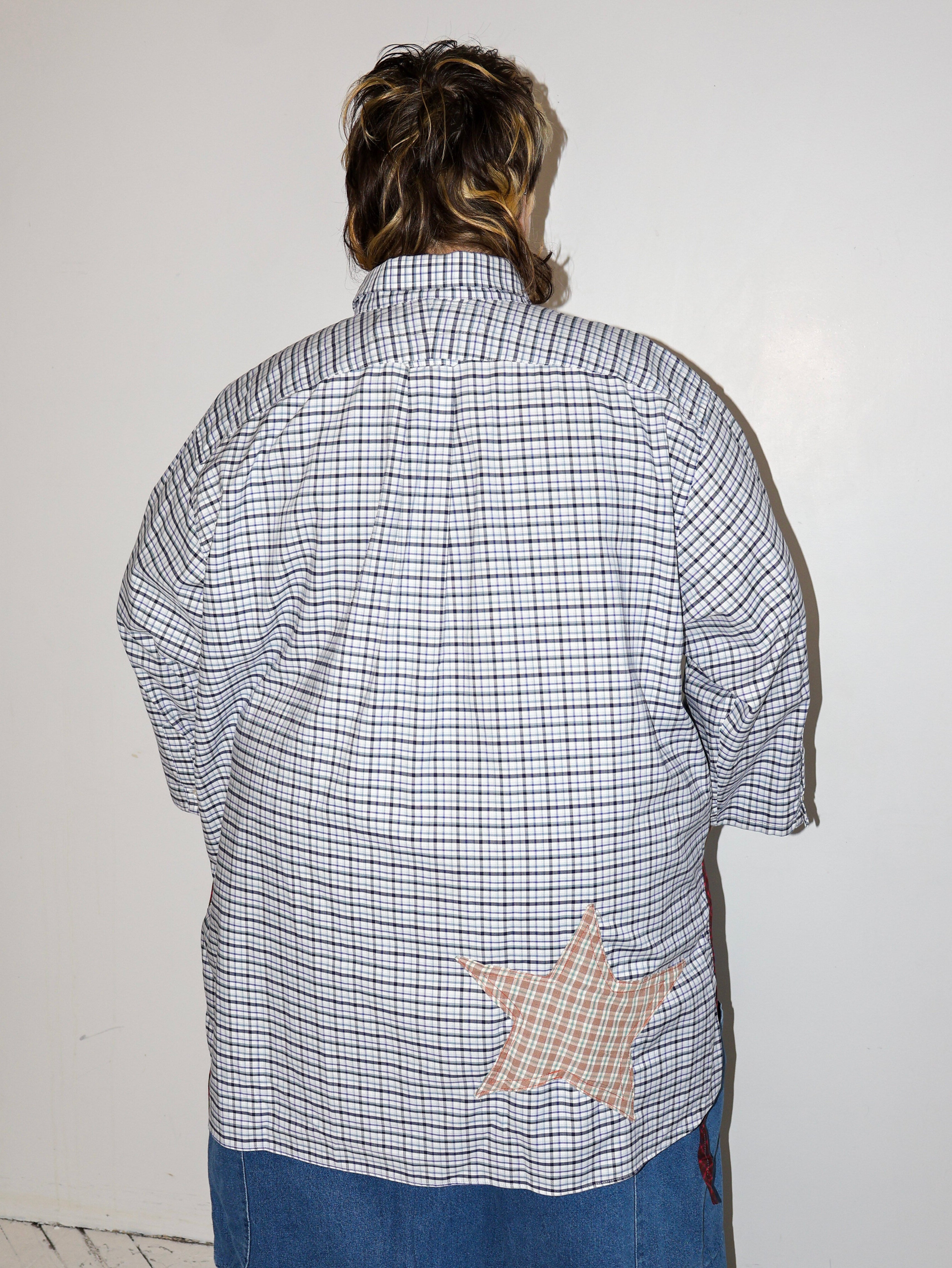 Tiberi x BRZ - Plaid Star Top (3X)