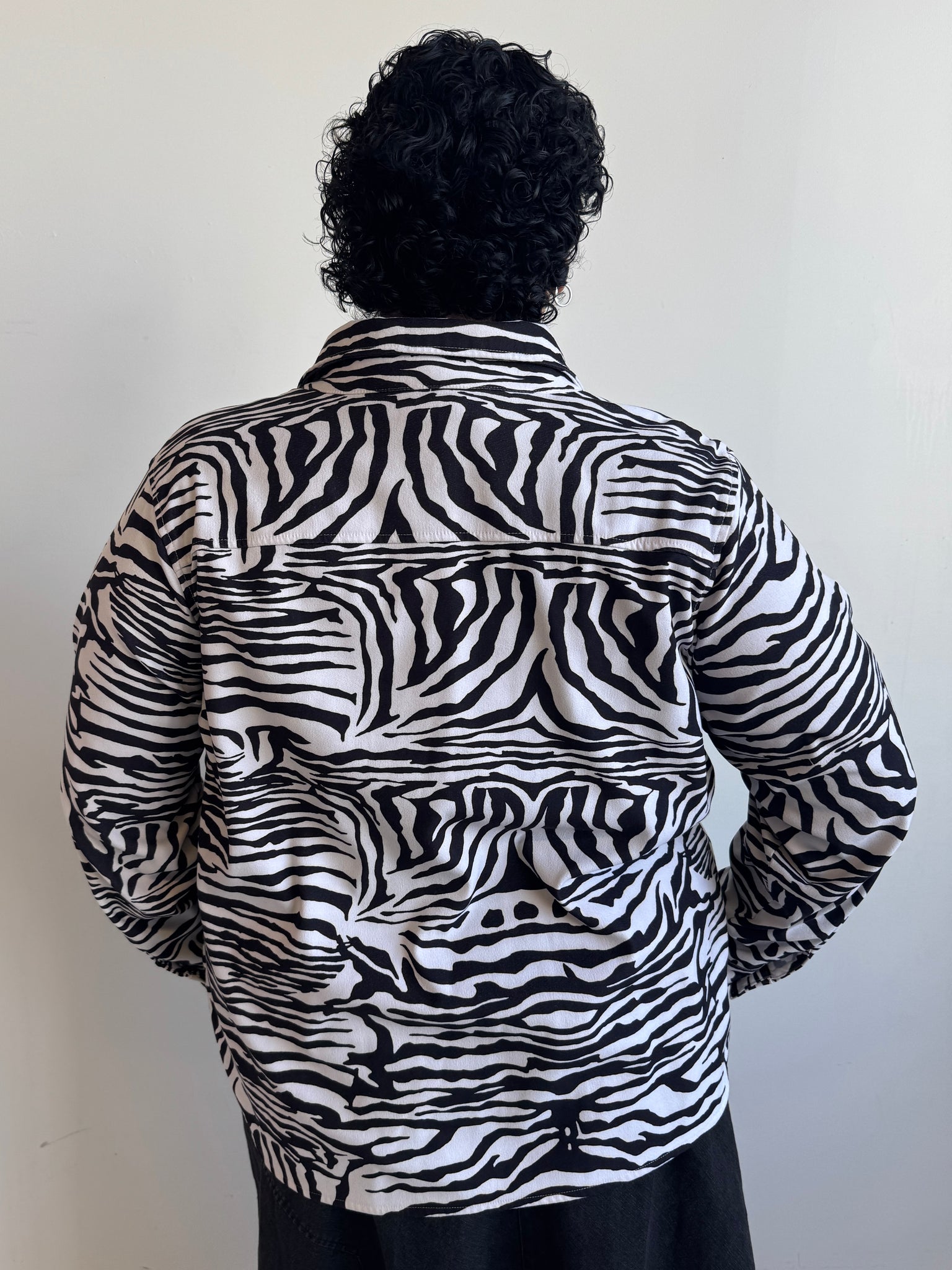 Vintage - Zebra Button Down (1X/2X)