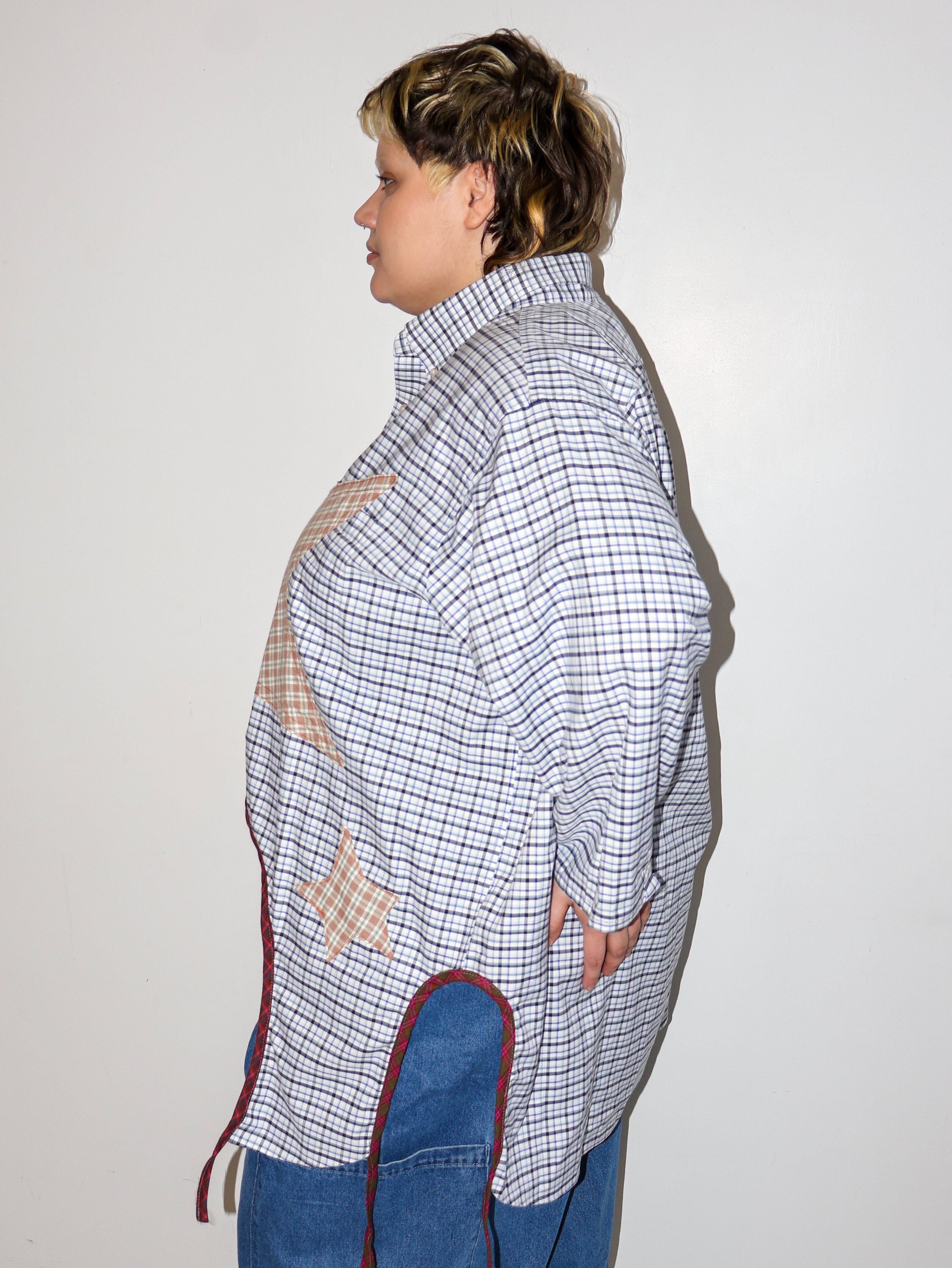 Tiberi x BRZ - Plaid Star Top (3X)