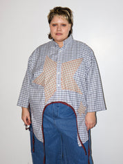 Tiberi x BRZ - Plaid Star Top (3X)