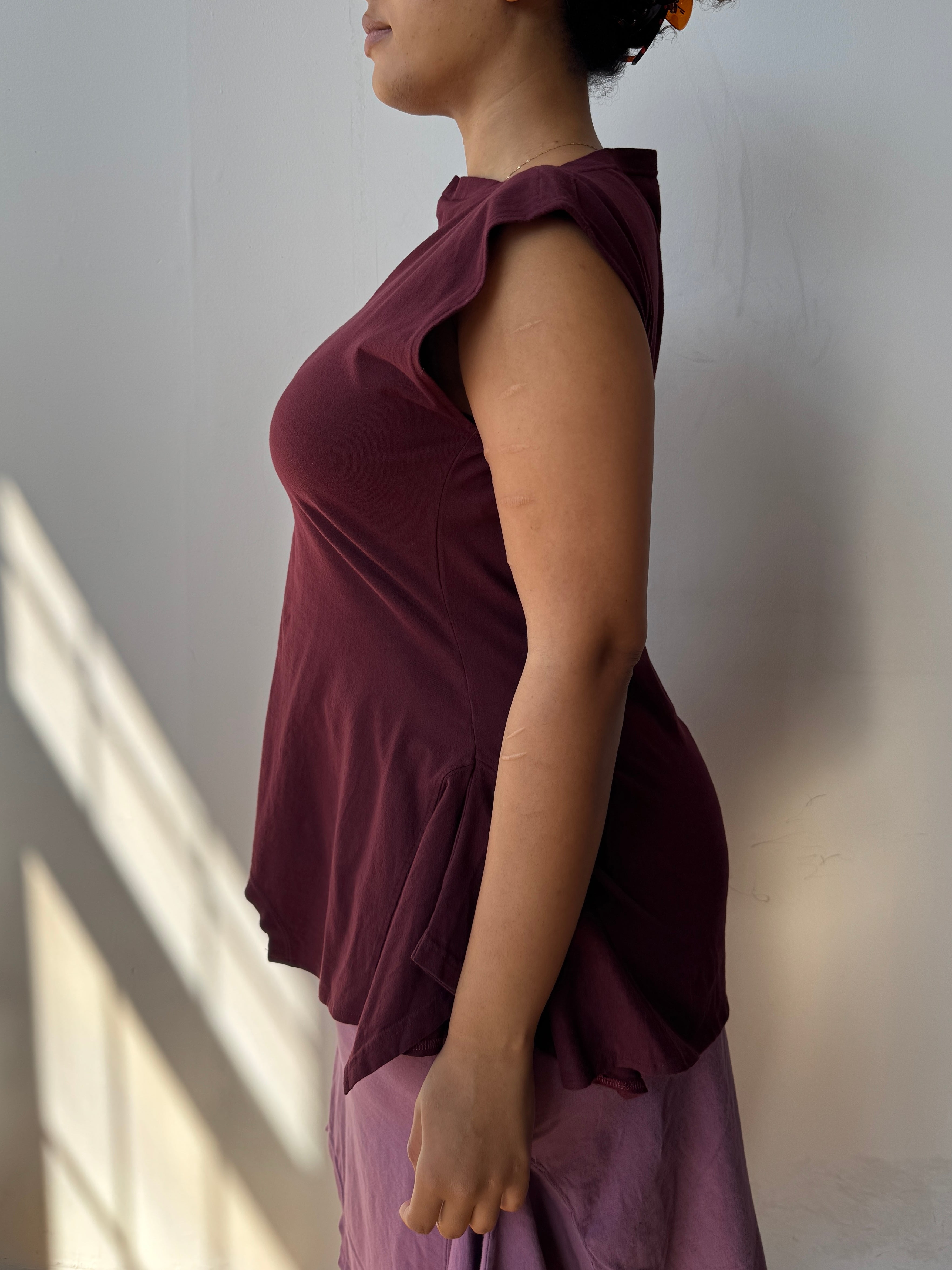 Gina Corrieri - 180 Top - Burgundy (L, 2X, 3X)