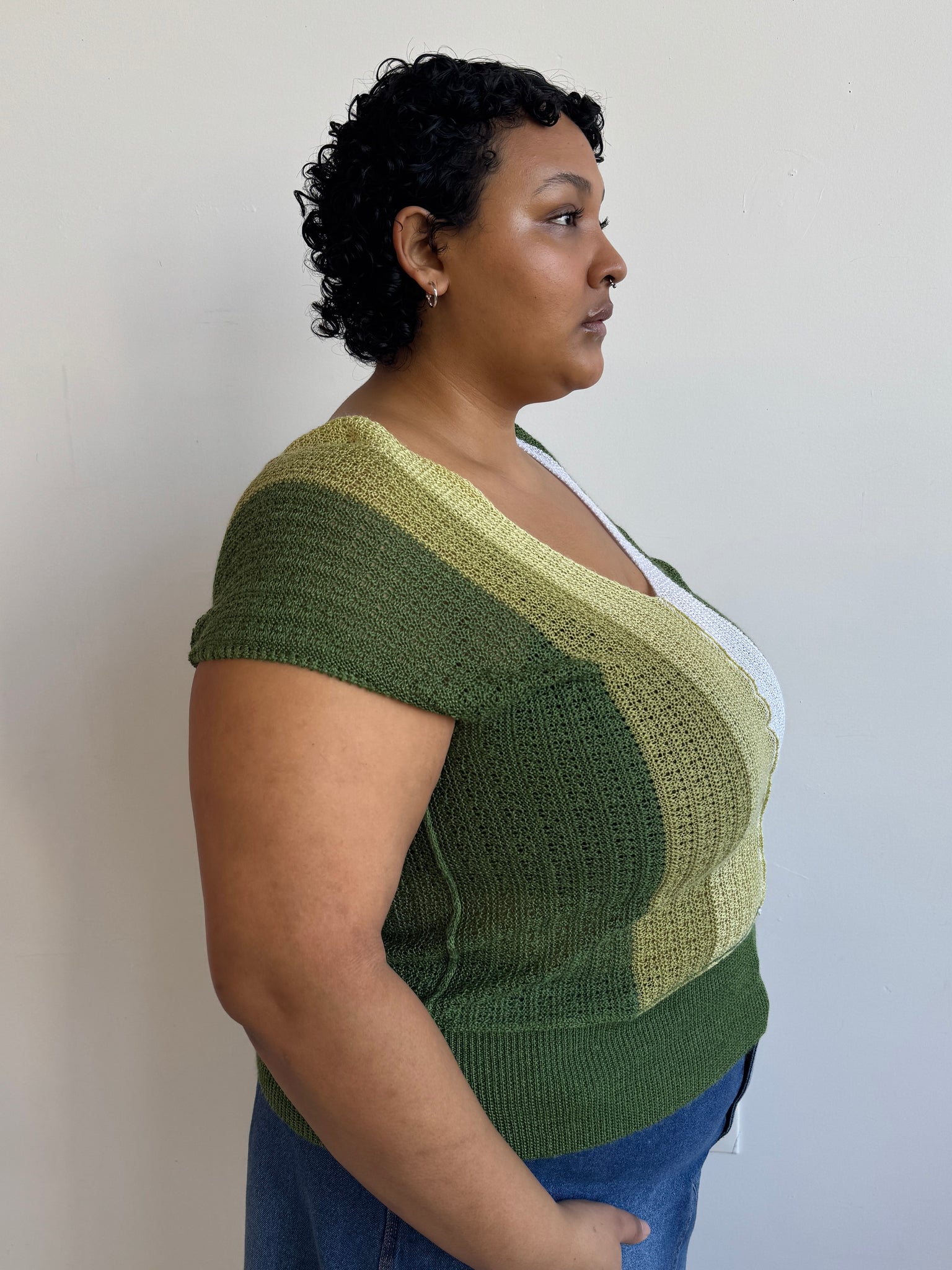 Vintage - Green Knit Sweater (XL-2X)