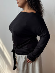 Em & May Enya Top - Black