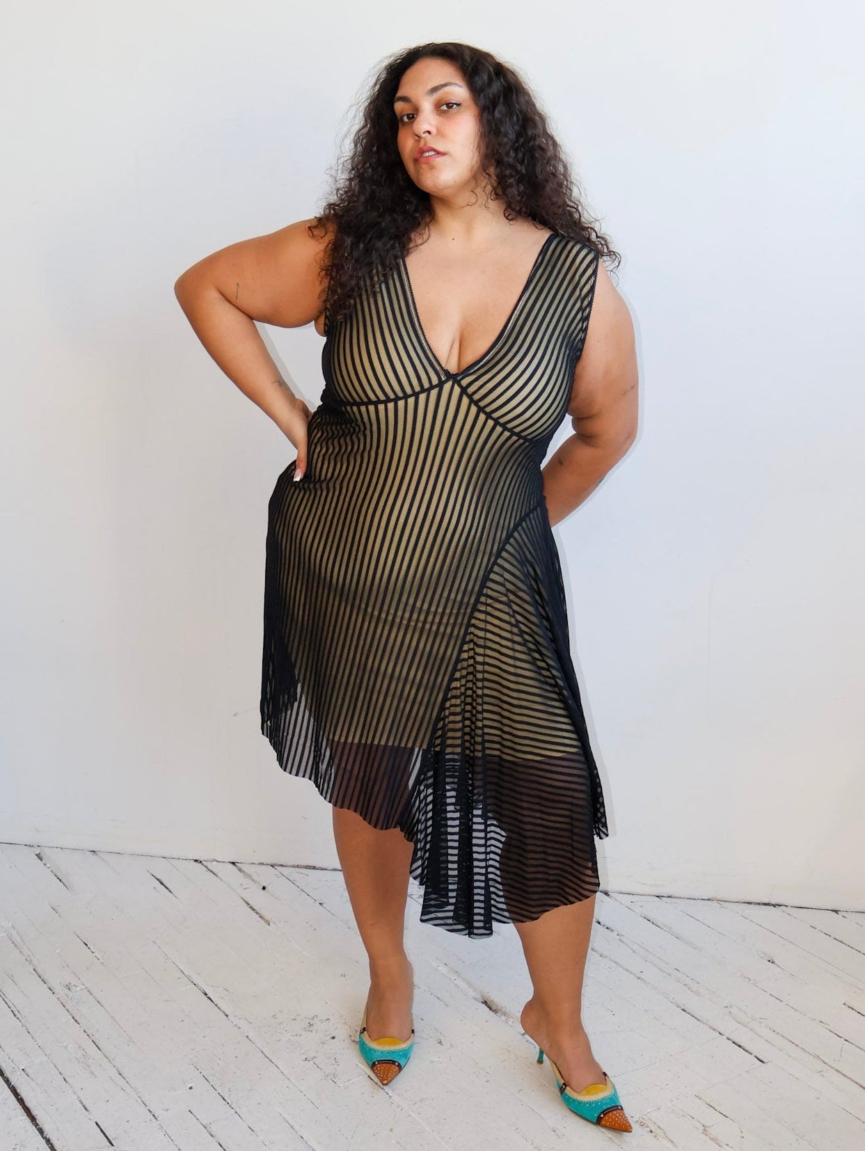 Greta Garmel - Stripe Dress (L-4X)