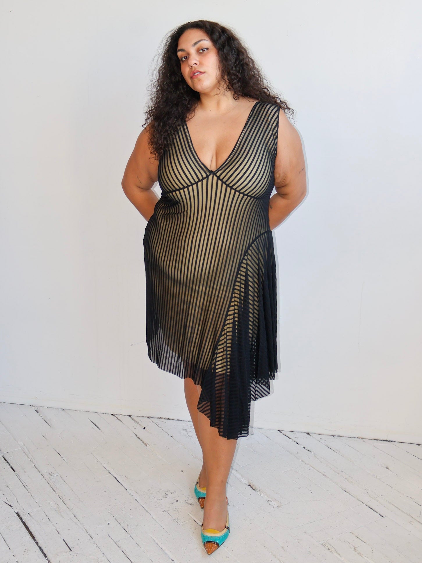 Greta Garmel - Stripe Dress (L-4X)