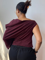 Gina Corrieri x BRZ - NYC U Top - Burgundy (L + 2X)