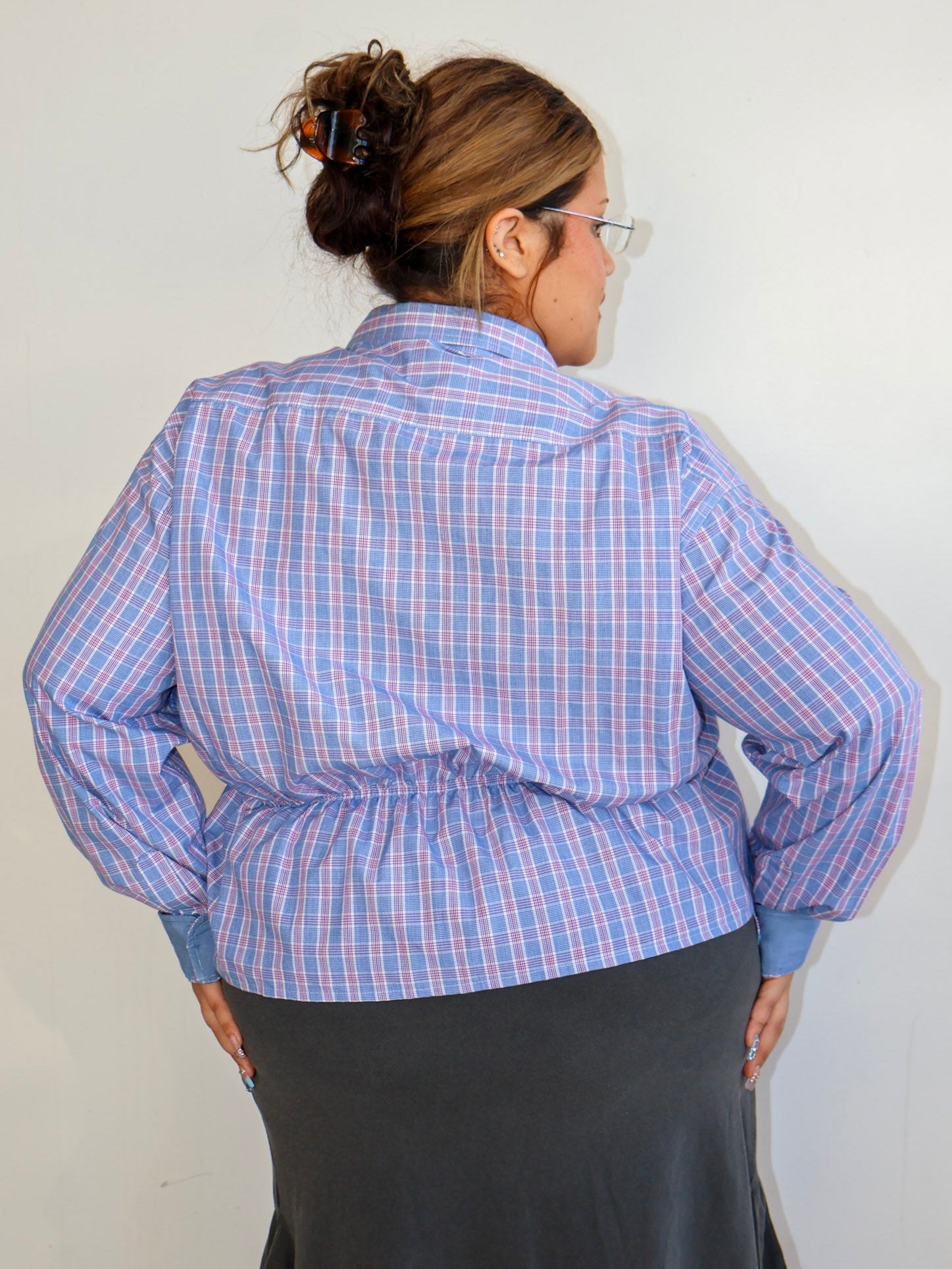 Grandpa's Shirts - Plaid Ruffle Shirt (2X/3X)