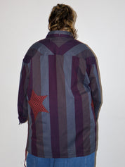 Tiberi x BRZ - Striped Star Top (3X)