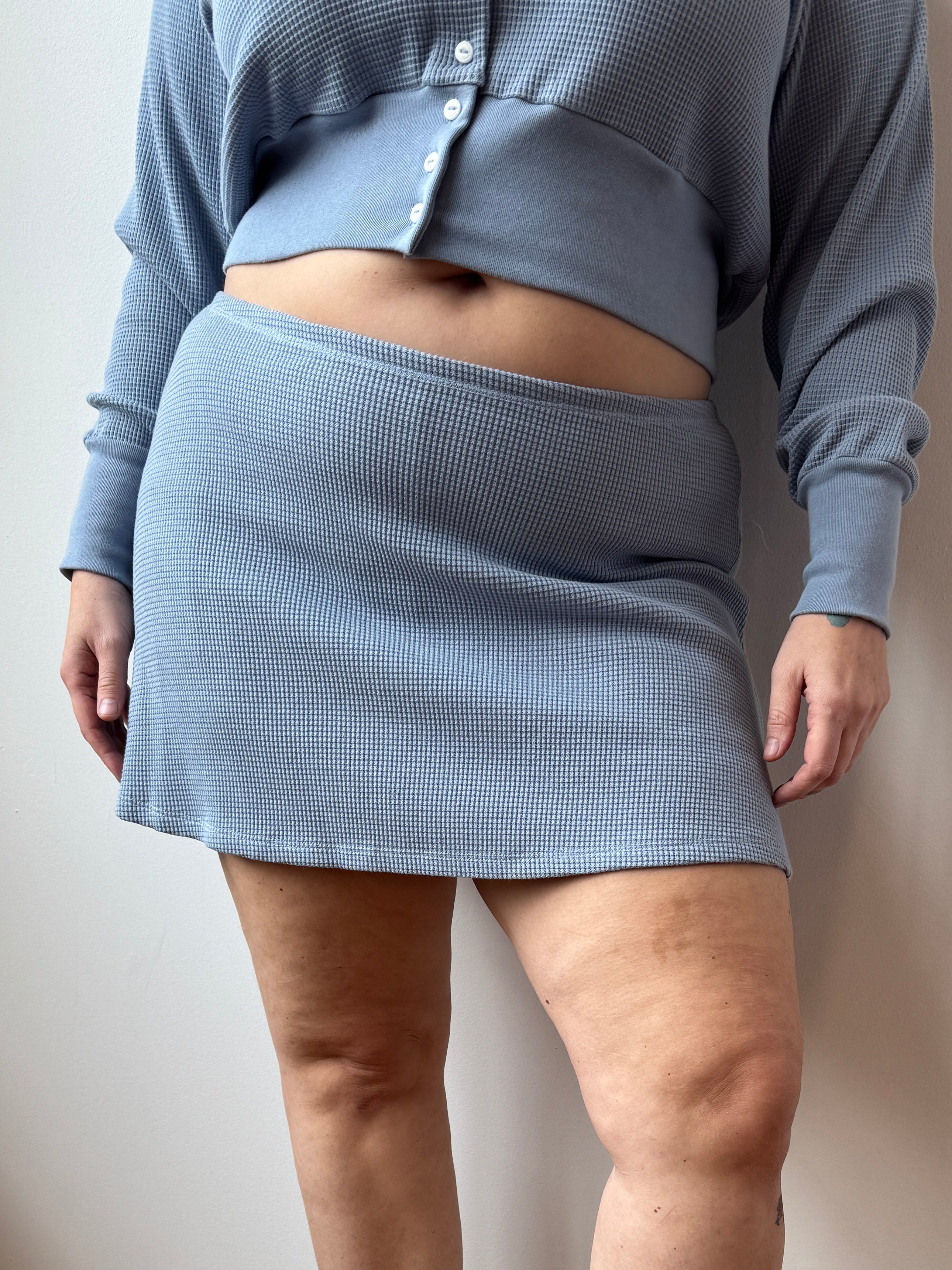 Noble - Blue Waffle Skort (L-2X)