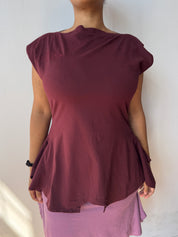 Gina Corrieri - 180 Top - Burgundy (L, 2X, 3X)