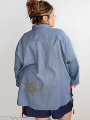 Tiberi x BRZ - Blue + Green Star Top (4X)