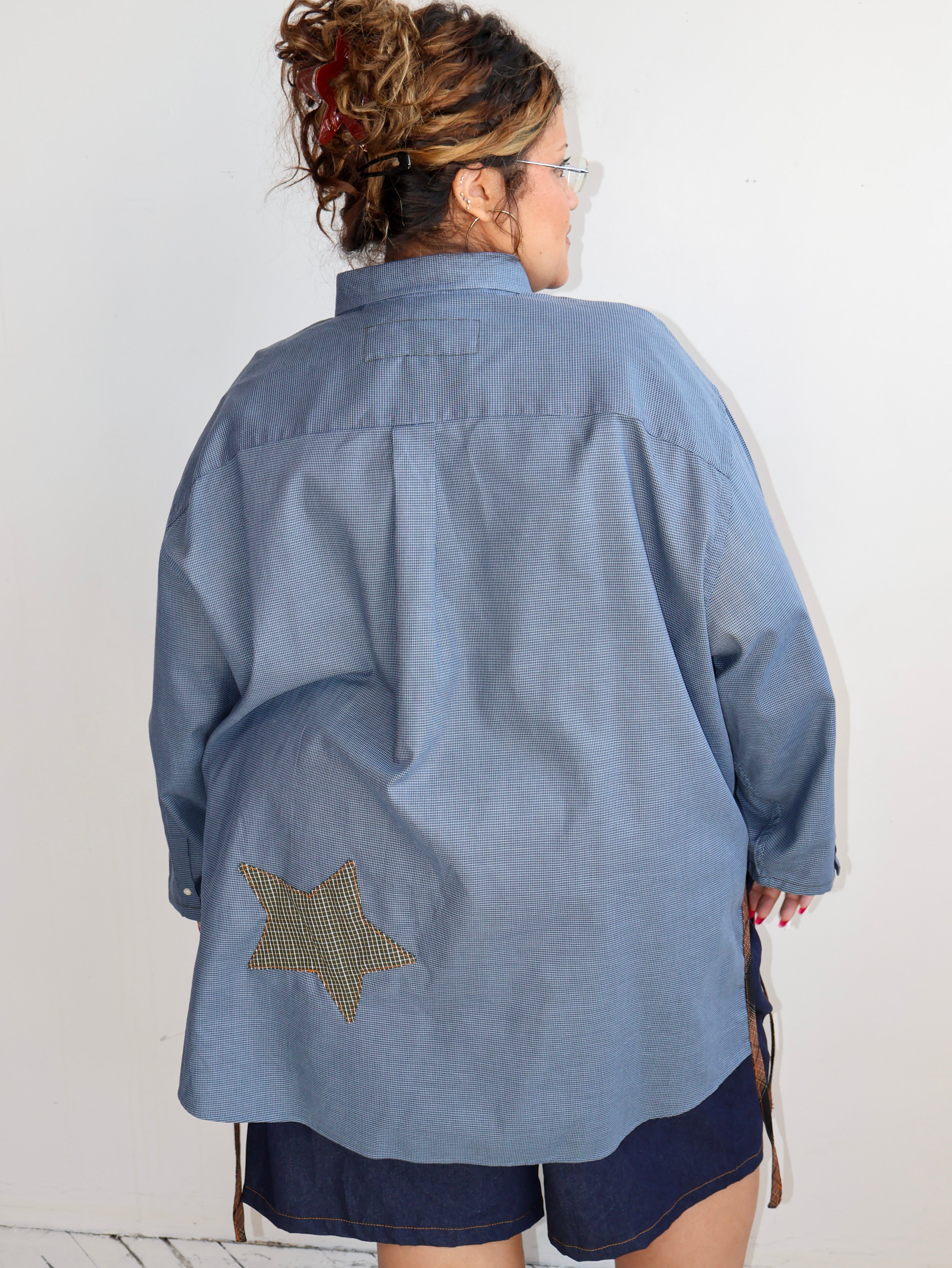 Tiberi x BRZ - Blue + Green Star Top (4X)