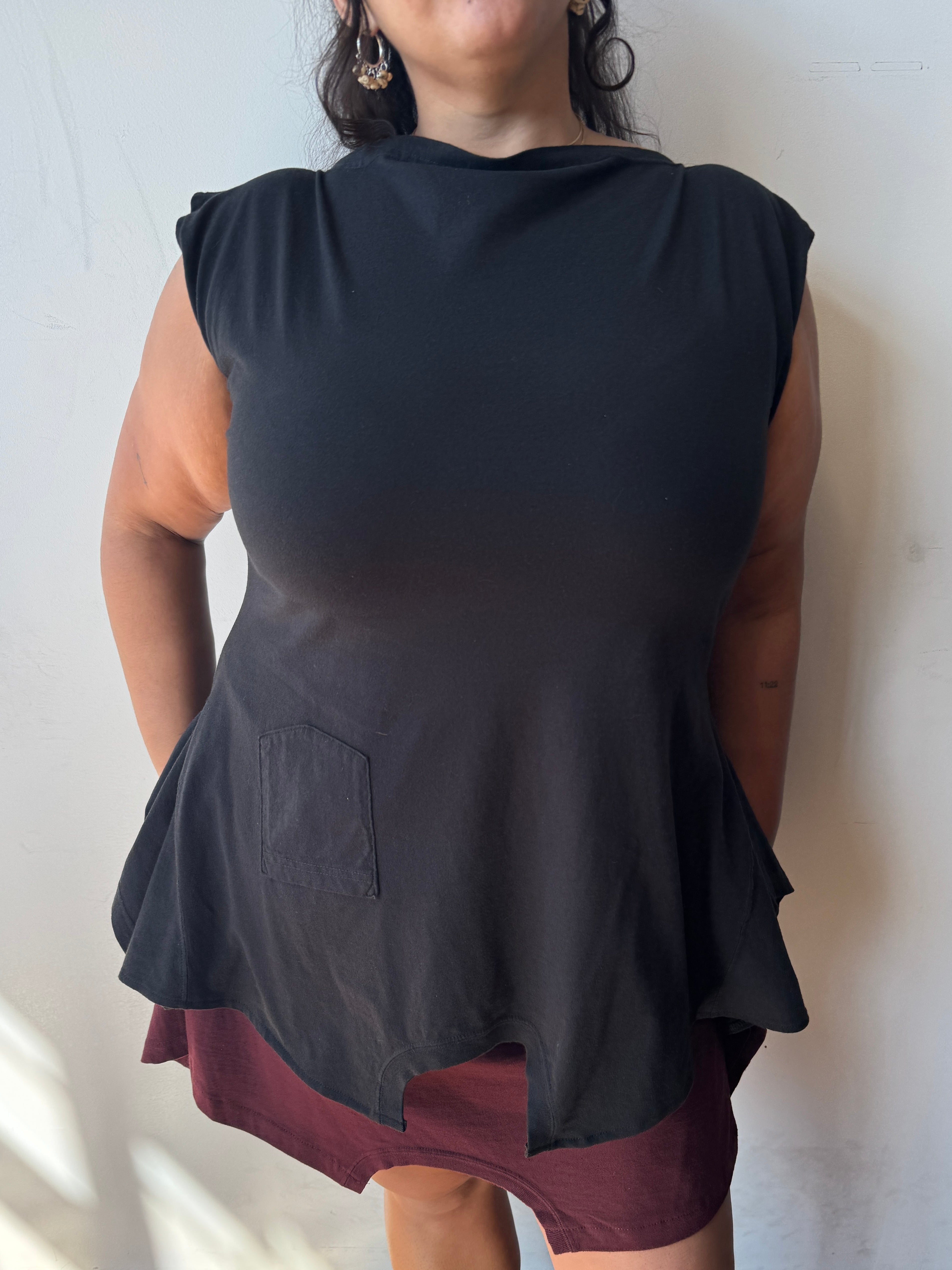 Gina Corrieri - 180 Top - Black Pocket (L/XL + XL/1X)