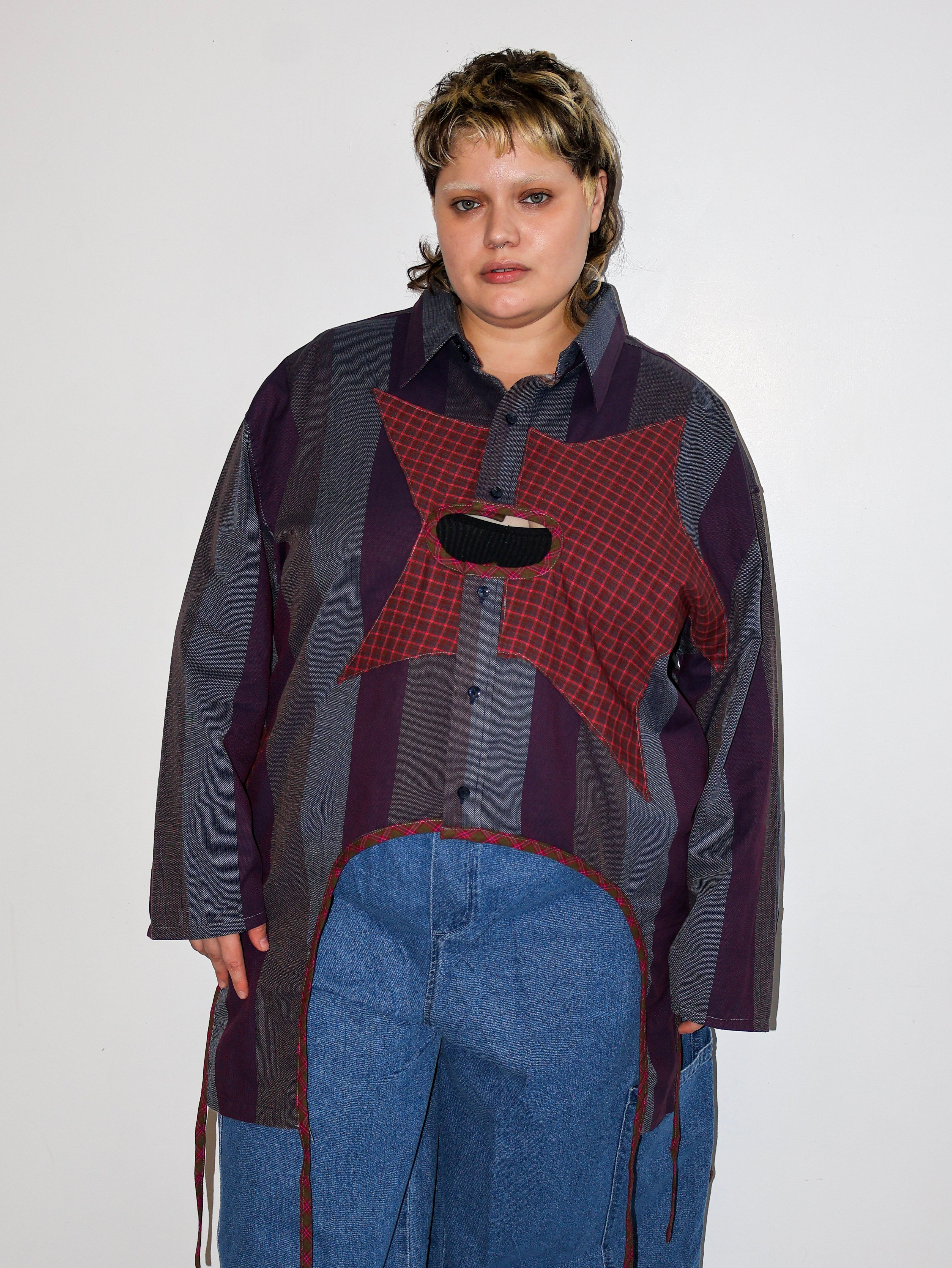 Tiberi x BRZ - Striped Star Top (3X)