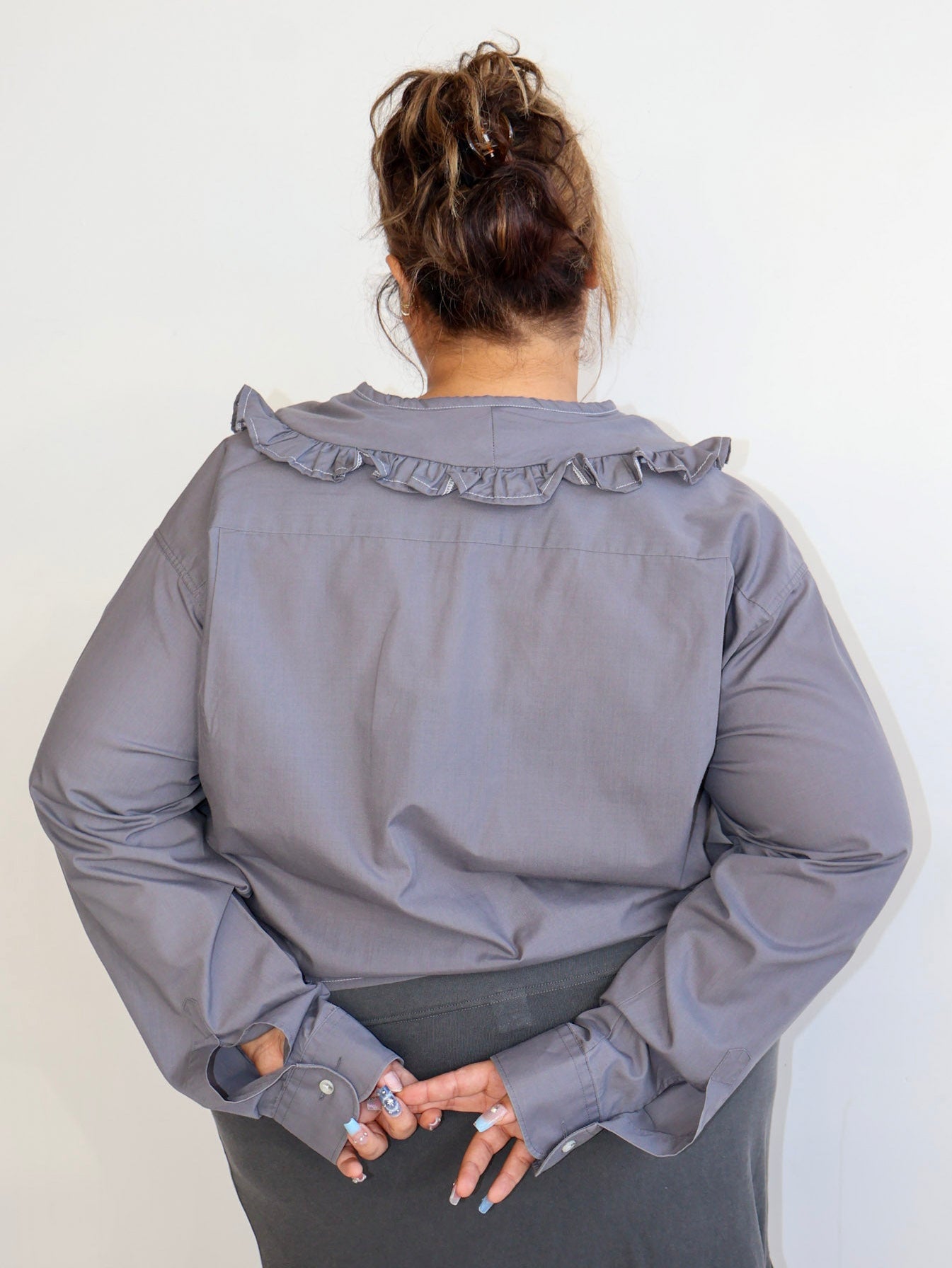 Grandpa's Shirts - Slate Marielle Top (3X)