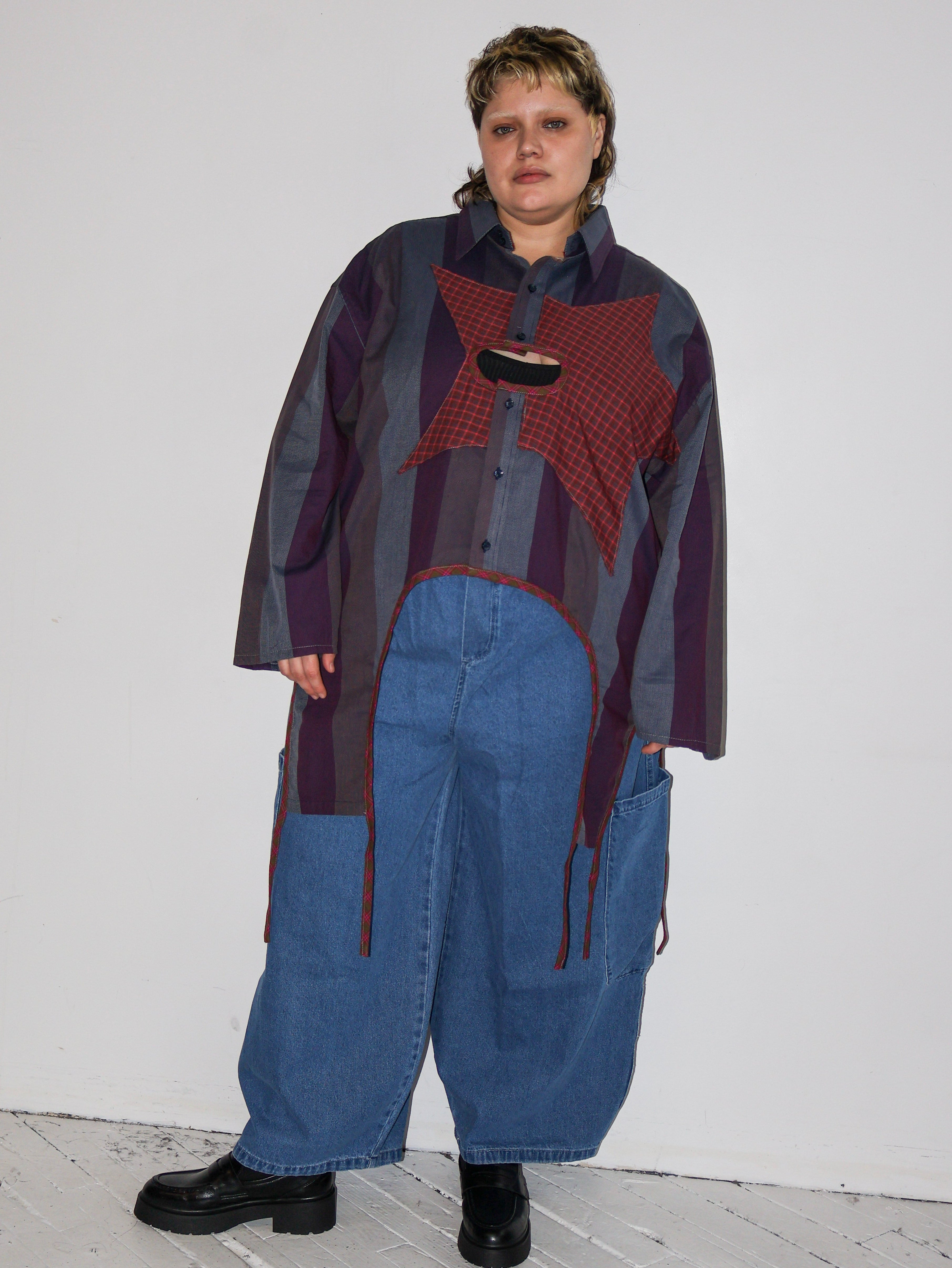 Tiberi x BRZ - Striped Star Top (3X)