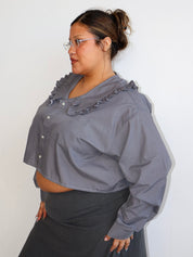 Grandpa's Shirts - Slate Marielle Top (3X)